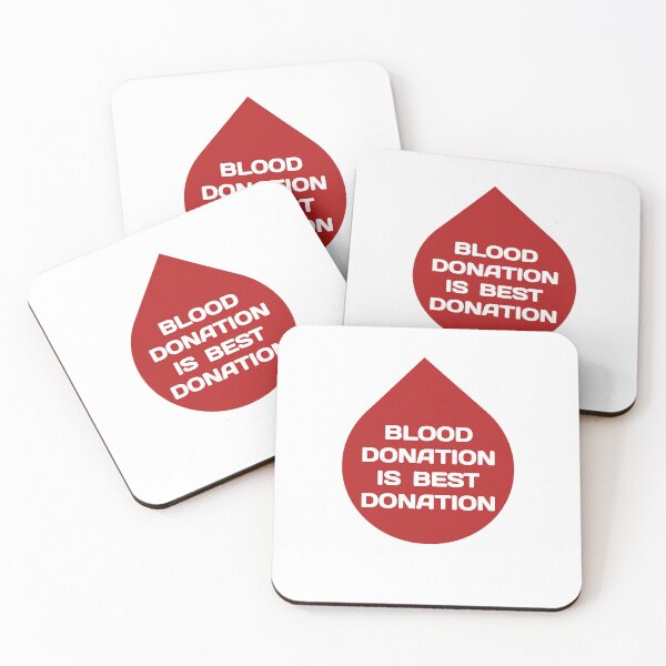 Item preview, ‘BLOOD DONATION IS BEST DONATION' text on red colour drop shape designed and sold by PatilRohan.