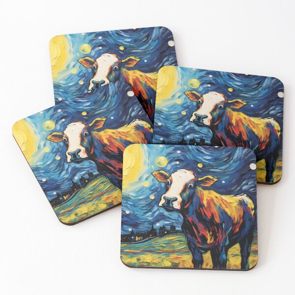 Item preview, Van Gogh's Space Cow designed and sold by SeraphineArts.