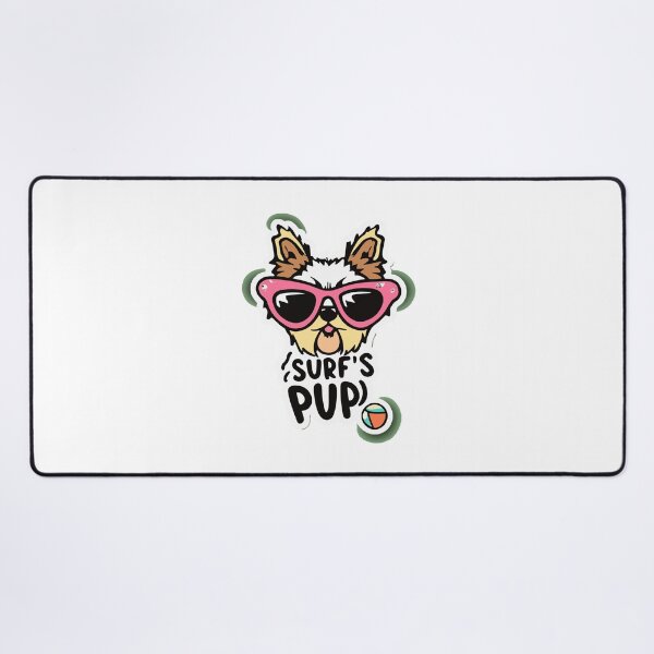 Item preview, Surf's Pup - Yorkshire Terrier Beach Adventure designed and sold by NiftyWrx.