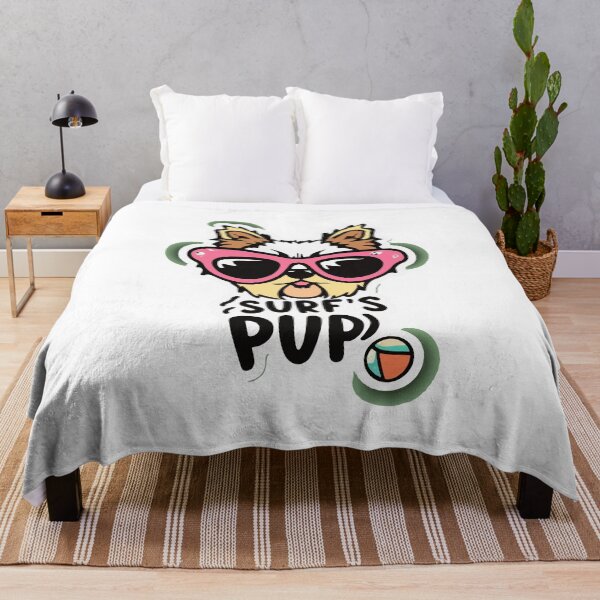 Item preview, Surf's Pup - Yorkshire Terrier Beach Adventure designed and sold by NiftyWrx.
