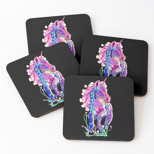 Item preview, Colorful Unicorn Drawing designed and sold by Gina Dell.