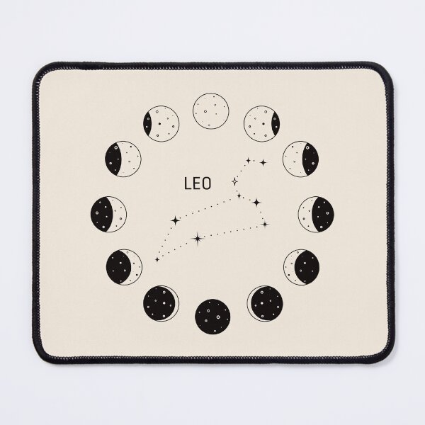 Item preview, Moon phases and zodiac constellation Leo designed and sold by MonochromeEcho.