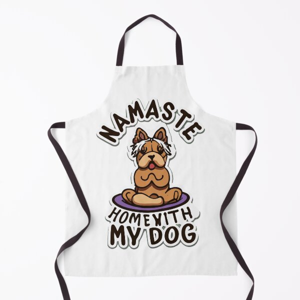 Item preview, Yorkshire Terrier Yoga Pose 'Namaste Home with My Dog' designed and sold by NiftyWrx.