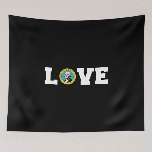 Item preview, Vintage Washington State Seal Love designed and sold by US States Merch.
