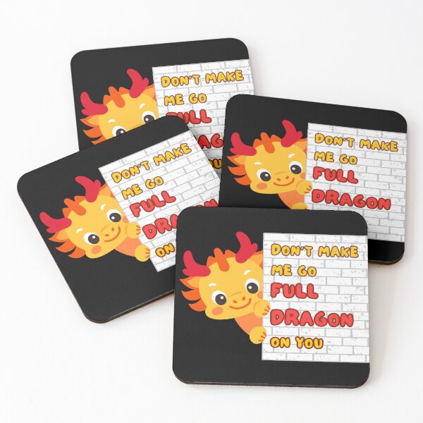 Item preview, Playful Dragon Warning, Cute Fantasy Art designed and sold by impressionofmel.