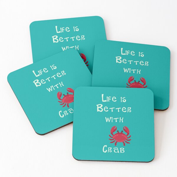 Item preview, Life is Better with Crab designed and sold by Studio LeDauphin.