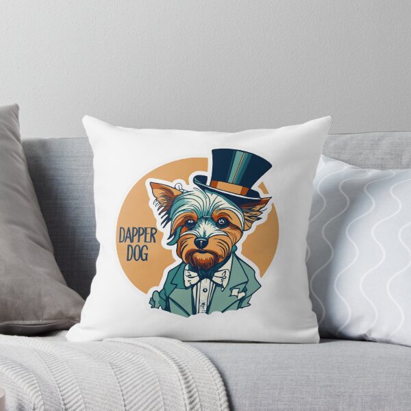Item preview, Dapper Dog Yorkshire Terrier with Top Hat and Monocle designed and sold by NiftyWrx.