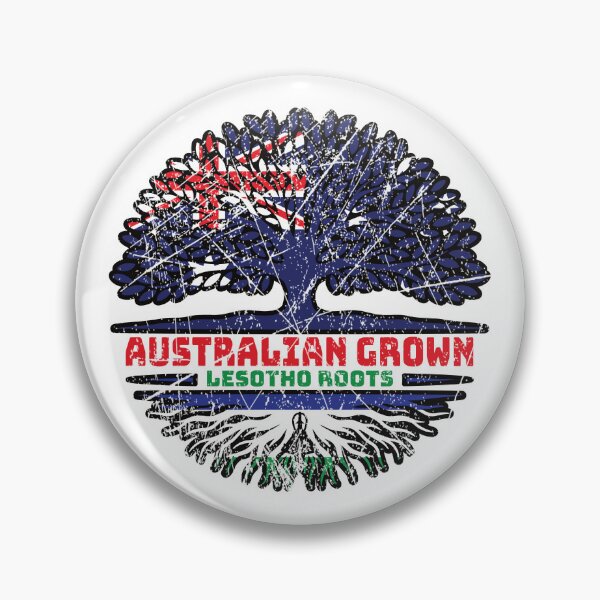 Item preview, Lesotho Australian Australia Tree Roots Flag designed and sold by FlagX.
