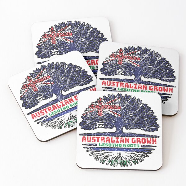 Item preview, Lesotho Australian Australia Tree Roots Flag designed and sold by FlagX.