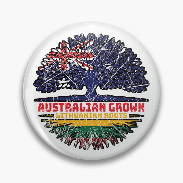 Item preview, Lithuania Lithuanian Australian Australia Tree Roots Flag designed and sold by FlagX.