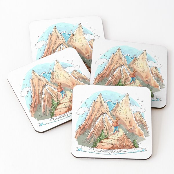 Item preview, Cartoon Majestic Mountain Adventure Art designed and sold by kjon88.