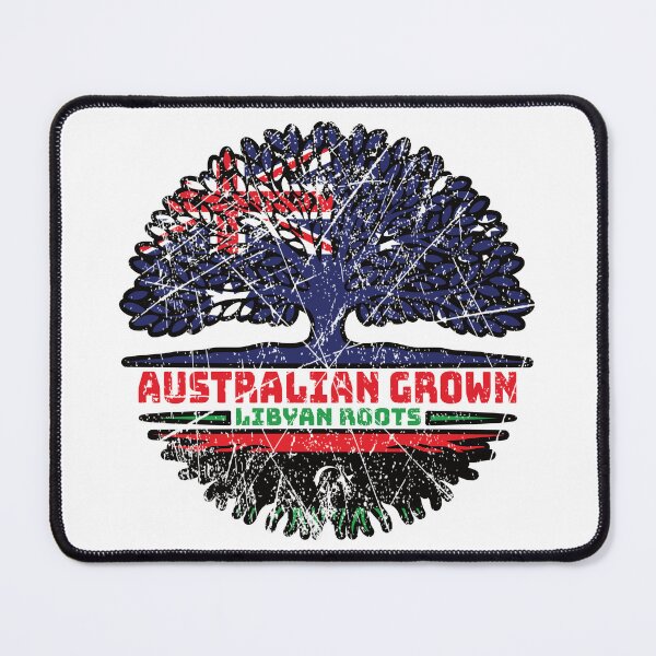 Item preview, Libya Libyan Australian Australia Tree Roots Flag designed and sold by FlagX.