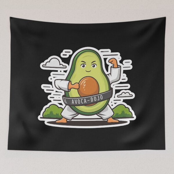 Item preview,  ''Avoca - Dojo'' Funny Avocado Fruit Lover Martial art T-Shirt  designed and sold by Witty Shirts.