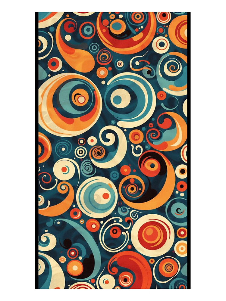 Thumbnail 4 of 4, iPhone Case, Groovy Abstract Pattern designed and sold by GlassFrogPrints.
