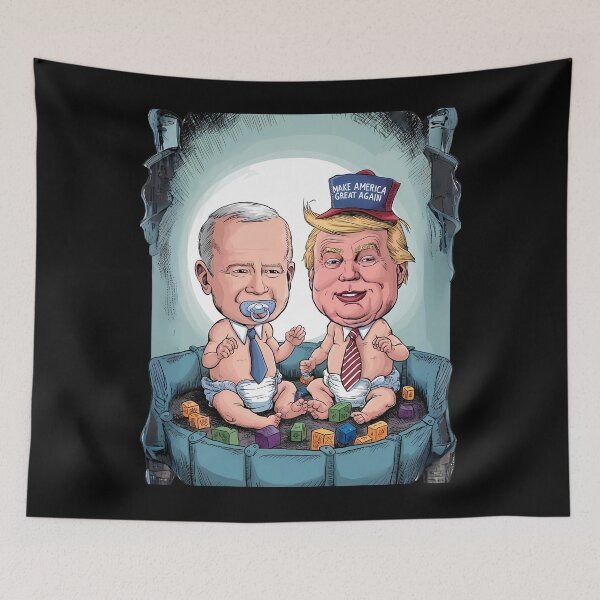 Item preview, Funny US Election Parody Trump Biden Babies designed and sold by RoyalRepublics.