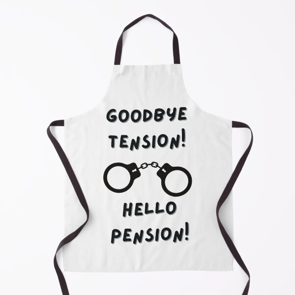 Artikelvorschau, "Goodbye Tension, Hello Pension, Doctor Retirement Gift, Funny Retirement Quote for Doctors, Retirement Party Gift" entworfen und verkauft von SwordScripts.