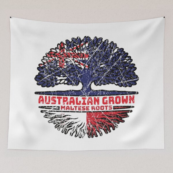 Item preview, Malta Maltese Australian Australia Tree Roots Flag designed and sold by FlagX.