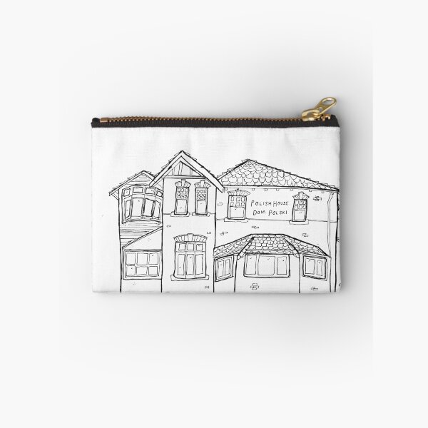 Item preview, Black and white line drawing of Polish House (Dom Polski) in Sydney (Australia) designed and sold by littlecurlew.