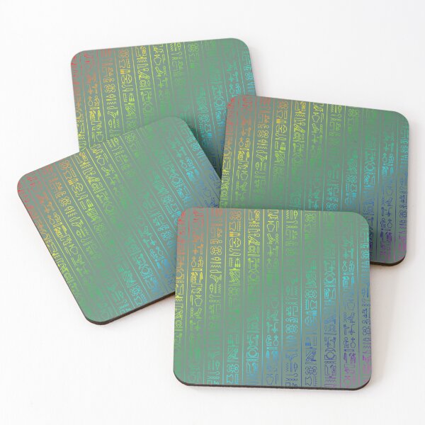 Item preview, Shimmering hieroglyphic tablet designed and sold by AnnabellaRh.