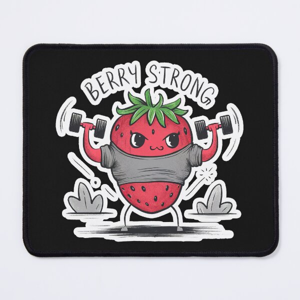 Item preview, ''Berry Strong'' Funny Gym Working Out Fitness T-Shirt designed and sold by Witty Shirts.
