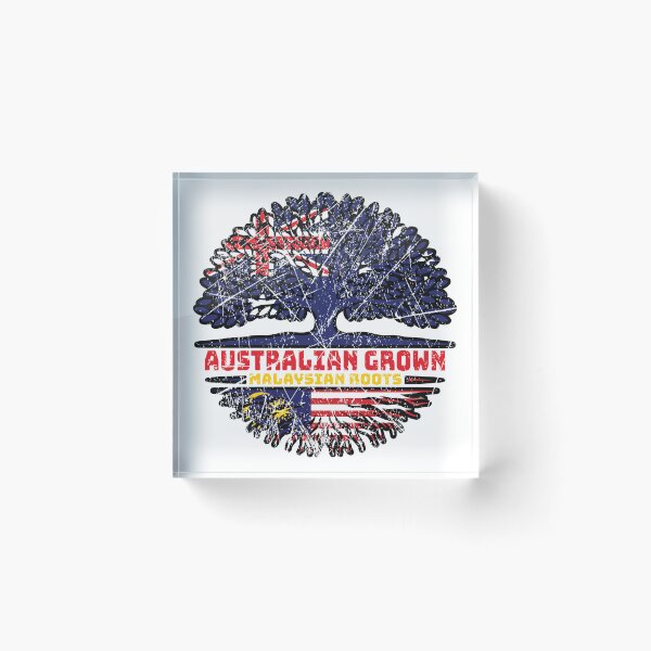 Item preview, Malaysia Malaysian Australian Australia Tree Roots Flag designed and sold by FlagX.