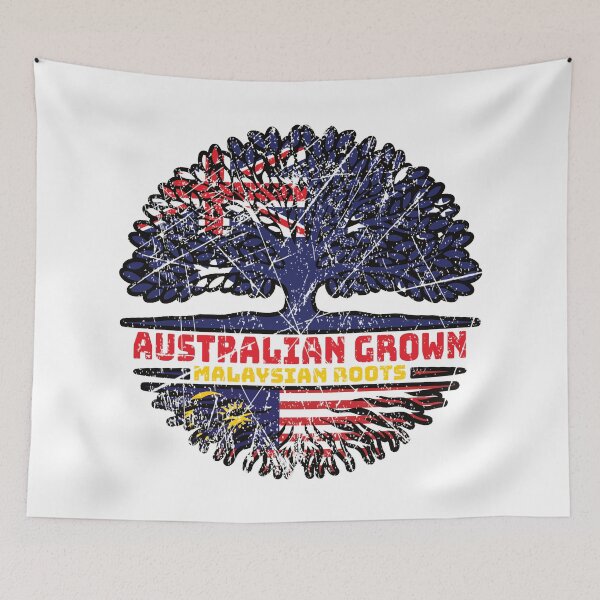 Item preview, Malaysia Malaysian Australian Australia Tree Roots Flag designed and sold by FlagX.
