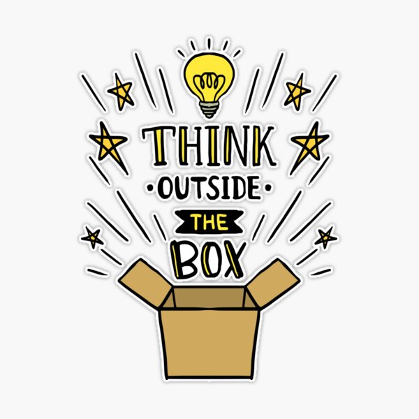 Think Outside Sticker — Feel-good stickers, cards, & pins