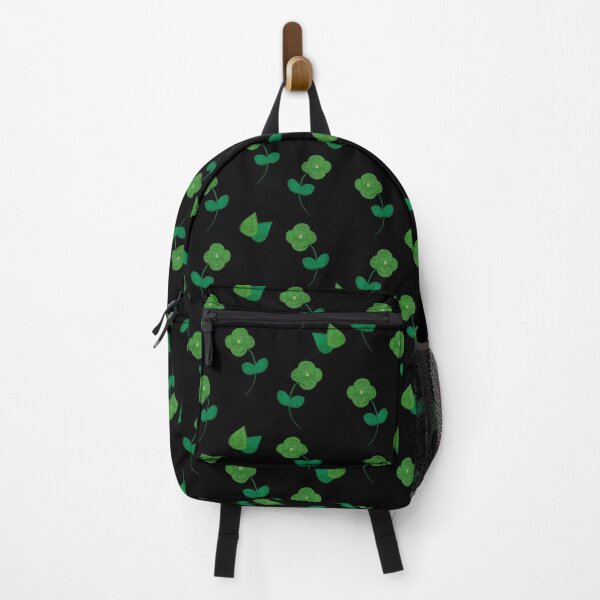 Item preview, Cute Green Blossom Pattern on Black - Retro Style designed and sold by Negin Mf Designs.