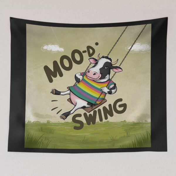 Item preview, ''Moo-D Swing'' Funny T-Shirt  designed and sold by Witty Shirts.