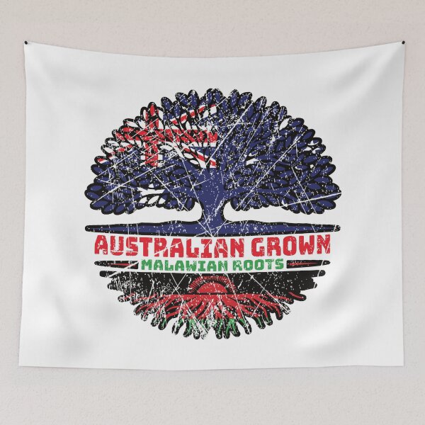 Item preview, Malawi Malawian Australian Australia Tree Roots Flag designed and sold by FlagX.