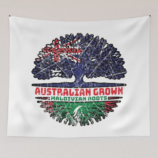Item preview, Maldives Maldivian Australian Australia Tree Roots Flag designed and sold by FlagX.