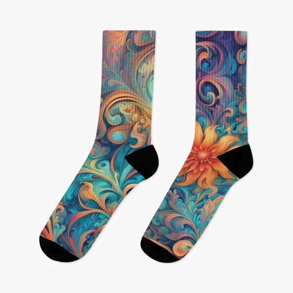 Item preview, Psychedelic Sun & Moon Flowers  designed and sold by Mayastar Designs.