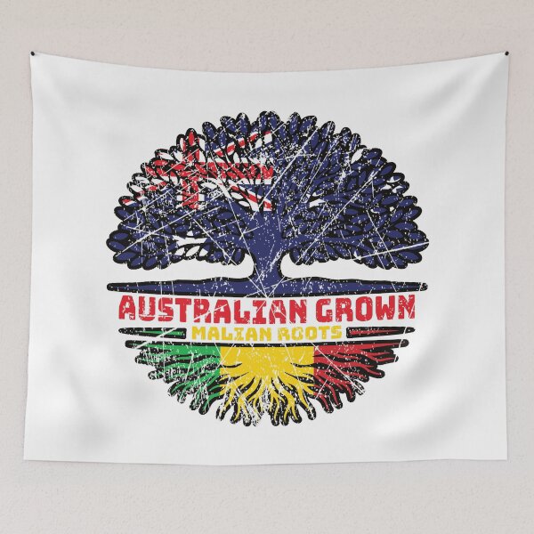 Item preview, Mali Malian Australian Australia Tree Roots Flag designed and sold by FlagX.