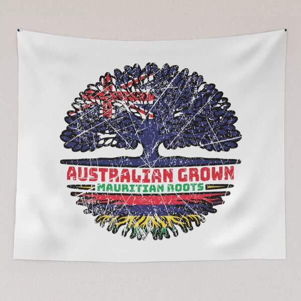 Item preview, Mauritius Mauritian Australian Australia Tree Roots Flag designed and sold by FlagX.