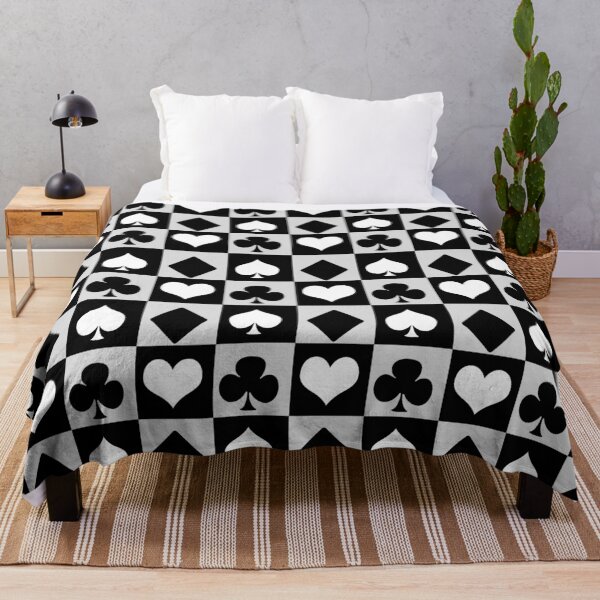 Item preview, Checkered Spade Club Heart And Diamond Shapes designed and sold by PatternTitan.