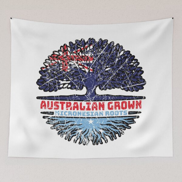 Item preview, Micronesia Micronesian Australian Australia Tree Roots Flag designed and sold by FlagX.