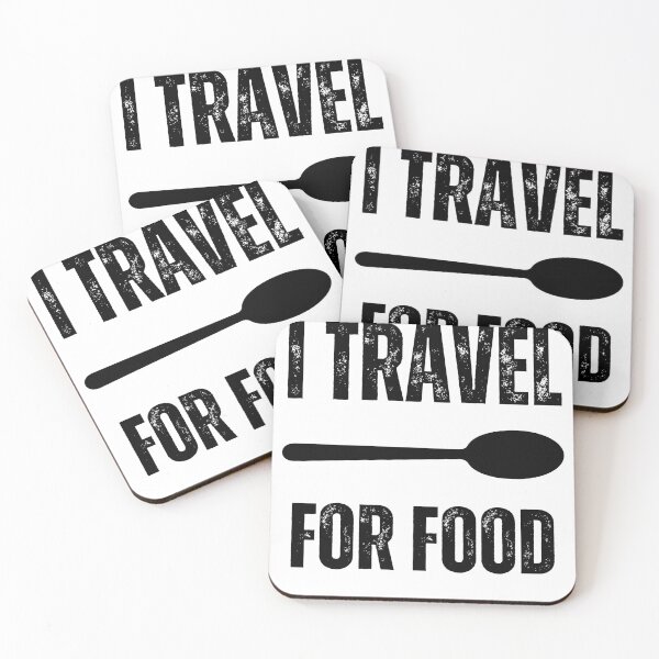 Item preview, I Travel For Food Minimalist Art designed and sold by ecdato.