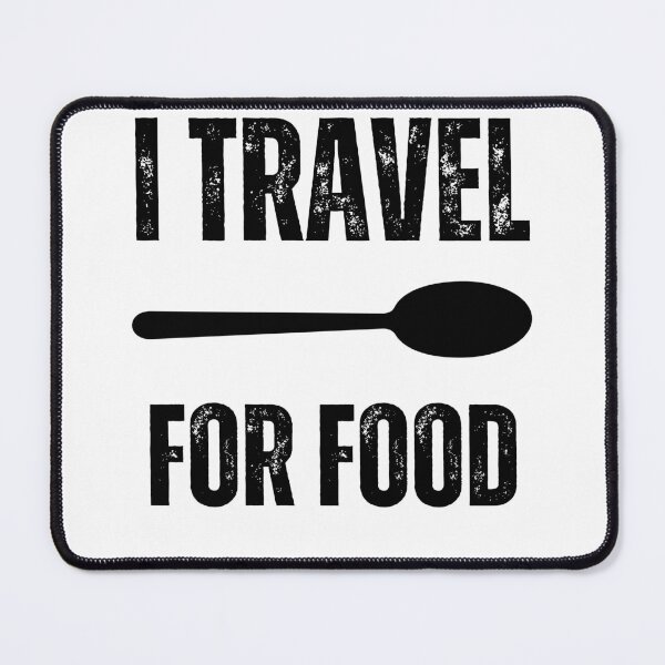 Item preview, I Travel For Food Minimalist Art designed and sold by ecdato.