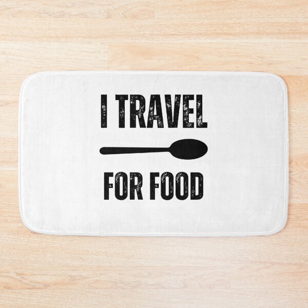Item preview, I Travel For Food Minimalist Art designed and sold by ecdato.