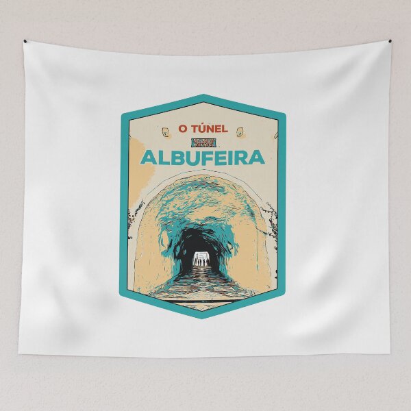 Item preview, Illustration of the Famous Albufeira Beach Access Tunnel, Algarve, Portugal designed and sold by Lemomo-artworks.