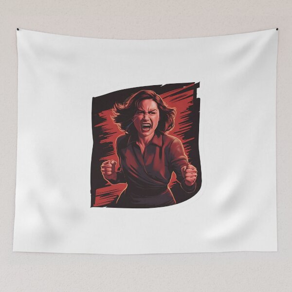 Item preview,  Fierce Woman Expressing Intense Anger designed and sold by TeeSocio.