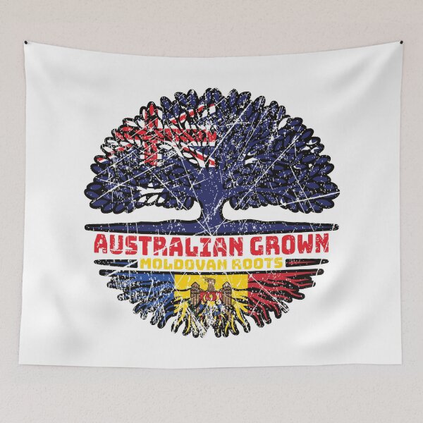 Item preview, Moldova Moldovan Australian Australia Tree Roots Flag designed and sold by FlagX.
