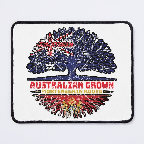 Item preview, Montenegro Montenegrin Australian Australia Tree Roots Flag designed and sold by FlagX.