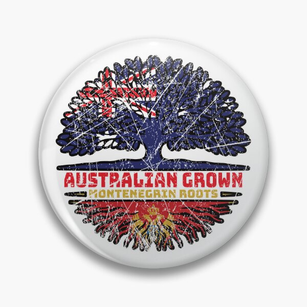 Item preview, Montenegro Montenegrin Australian Australia Tree Roots Flag designed and sold by FlagX.