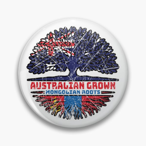 Item preview, Mongolia Mongolian Australian Australia Tree Roots Flag designed and sold by FlagX.