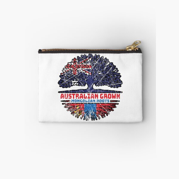 Item preview, Mongolia Mongolian Australian Australia Tree Roots Flag designed and sold by FlagX.