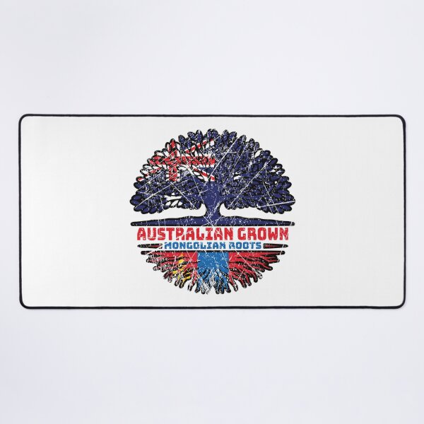 Item preview, Mongolia Mongolian Australian Australia Tree Roots Flag designed and sold by FlagX.