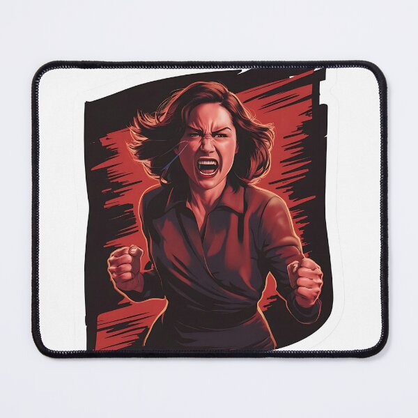 Item preview, Fierce Woman Expressing Intense Anger designed and sold by TeeSocio.