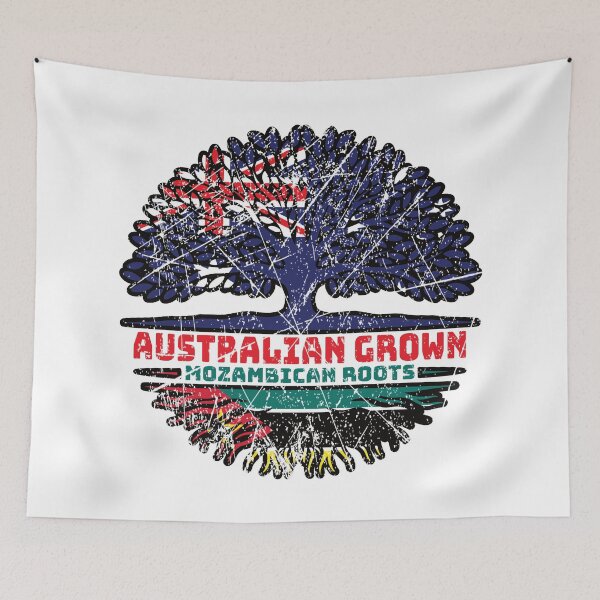 Item preview, Mozambique Mozambican Australian Australia Tree Roots Flag designed and sold by FlagX.