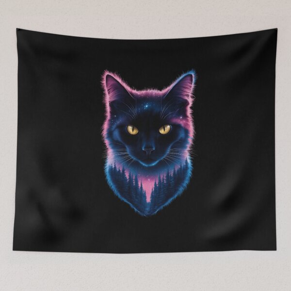 Item preview, Cat Landscape night designed and sold by jkrphoto.